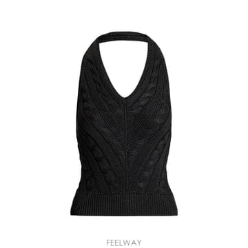 Ralph Lauren 26 FW Ralph Lauren Collection ���̺� ��Ʈ �鸮�� Ȧ�ͳ� ��Ʈ ž 290P08727026 FW Ralph Lauren Collection ���̺� ��Ʈ �鸮�� Ȧ��