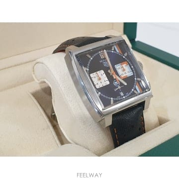 태그호이어 모나코 청판 걸프 CBL2115 (가죽줄+브슬)