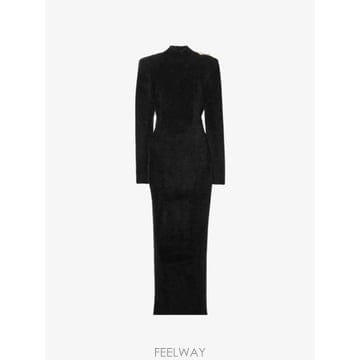 Balmain 26 FW �߸� ��ư ��� ��Ҹ� �巹�� FF0RL226KI95 TP45632139626 FW �߸� ��ư ��� ��Ҹ� �巹�� FF0RL226KI95 TP4563