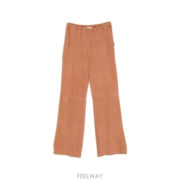 26 FW Forte Forte 스플릿 커프 레더 팬츠 15014MYPANTS TP456512749