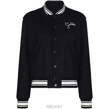 26 FW Golden Goose 화이트 디테일 다크 블루 울 보머 재킷 GWP00832P000618 TP4