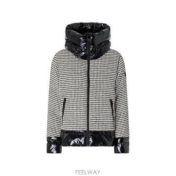 26 FW PINKO 트위드 앤 나일론 다운 재킷 107186A3G5 TP456852473