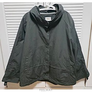 멜본24FW 카키 바람막이 점퍼