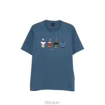 26 FW 폴스미스 그래픽 프린트 오가닉 코튼 티셔츠 M2R011RWP6078 TP458754948