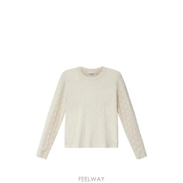 26 FW 이자벨마랑 에뚜왈 오벨린 오픈워크 니트 물결 트리밍 스웨터 PU0726FAA1L68E TP4563