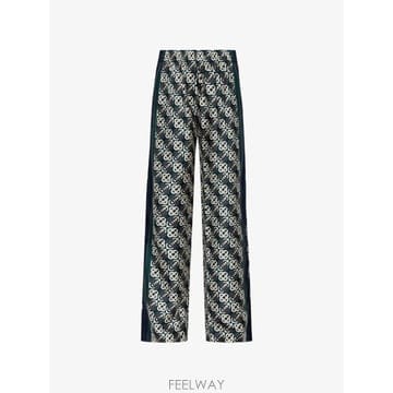 26 FW 카사블랑카 모노그램 프린트 실크 팬츠 WPF26TR372010 TP457050064