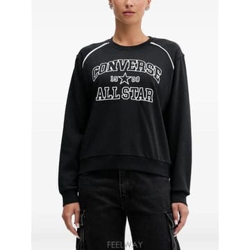 26 FW 컨버스 logo embroidered piping detail sweatshirt CVW5K257