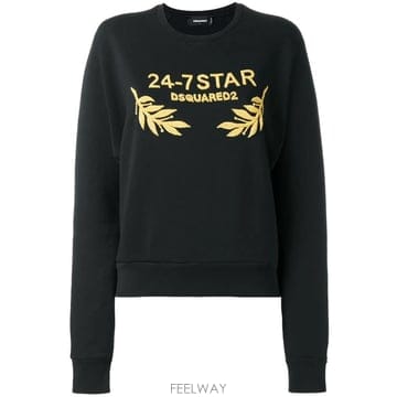 26 FW 디스퀘어드2 24 7 로고 스웨트셔츠 S75GU0096S25030 TP456668732
