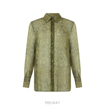 26 FW 알베르타페레티 스네이크 프린트 실크 셔츠 A02141632 TP456217459