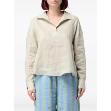 26 FW 아르마니 긴소매 리넨 블라우스 XW001756AF21532 TP459722993