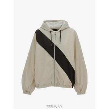 26 FW 웨일즈 보너 사선 스트라이프 후드 재킷 UA26JA06CO11116 TP459450023