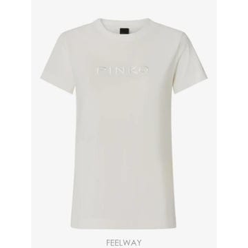 26 FW PINKO 엠보스드 티셔츠 101752A339 TP456967152
