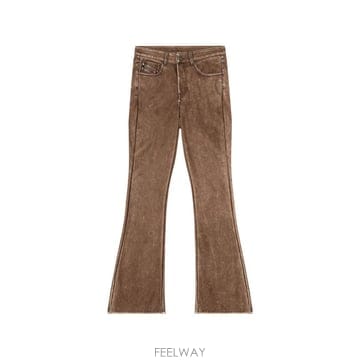 Diesel 26 FW ���� bootcut pants in treated coated fabric A255020NJCJ26 FW ���� bootcut pants in treated coated fabric A255