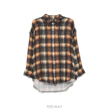 R13 26 FW R13 distressed plaid shirt R13WR075R956B TP45971628926 FW R13 distressed plaid shirt R13WR075R956B TP45971