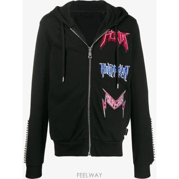 Philipp Plein 26 FW �ʸ��÷��� �ڼ� �ΰ� ��ġ �ĵ�Ƽ S20CMJB1826PJO002N TP45590547926 FW �ʸ��÷��� �ڼ� �ΰ� ��ġ �ĵ�Ƽ S20CMJB1826PJO0