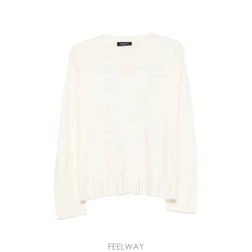 26 FW 파비아나필리피 크루 넥 골지 트리밍 스웨터 MAD216F028M281 TP455525097