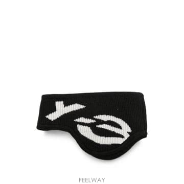 Yohji Yamamoto 26 FW �����߸����� x ���� �߸����� logo intarsia ribbed headband KV291026 FW �����߸����� x ���� �߸����� logo intarsia ribbe