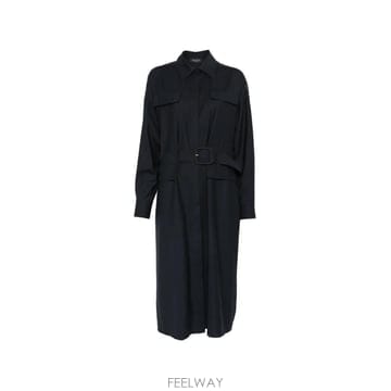 26 FW 파비아나필리피 벨트 체스트 포켓 미디 드레스 ABD216F371M298 TP455893724