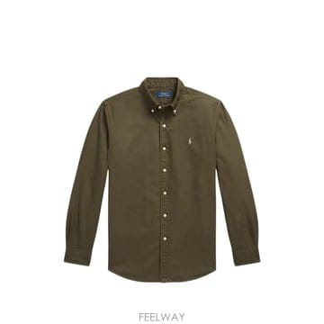 26 FW 폴로 랄프로렌 커스텀 핏 가먼트 다이 옥스포드 셔츠 710805564520 TP459305112