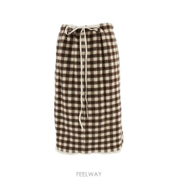 | Other Brand | 26 FW Daniela Gregis gingham drawstring midi skirt G1DFWPA2726 FW Daniela Gregis gingham drawstring midi skirt G1D