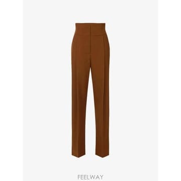 26 FW Elisabetta Franchi 개버딘 패브릭 팬츠 PA17966E2 TP458146291