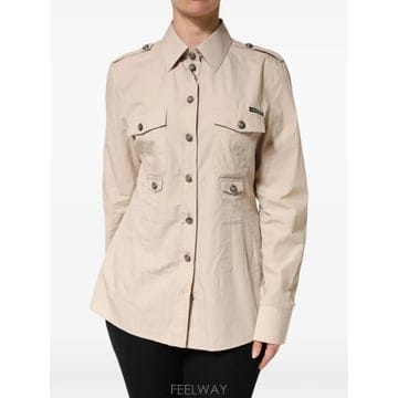 26 FW 돌체앤가바나 버튼 업 에폴렛 셔츠 TSH91502 TP459013365