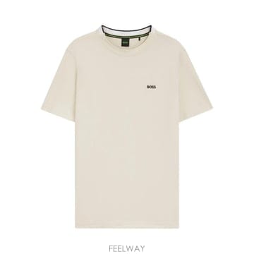 26 FW 보스 로고 디테일 크루 넥 티셔츠 50529941 TP456633741
