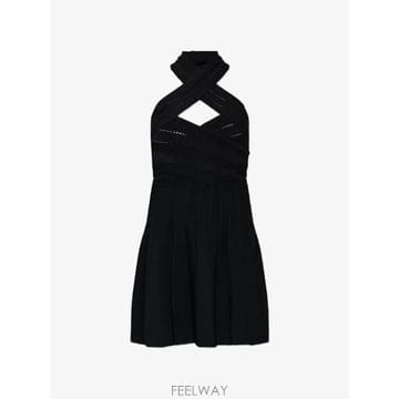 Balmain 26 FW �߸� Ȧ�ͳ� ������ ��Ʈ �̴� �巹�� HF1R5203KK34 TP45544234926 FW �߸� Ȧ�ͳ� ������ ��Ʈ �̴� �巹�� HF1R5203KK34