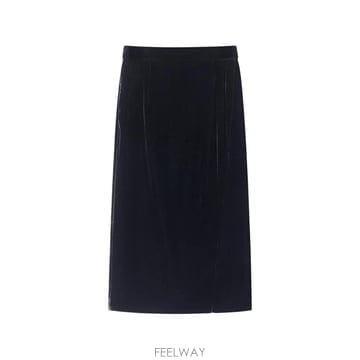 | Other Brand | 26 FW Shanghai Tang front slit silk velvet midi skirt B2WRS326 FW Shanghai Tang front slit silk velvet midi skirt 