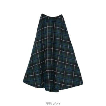 26 FW 마쥬 check pattern midi skirt MFPJU01786 TP459694065