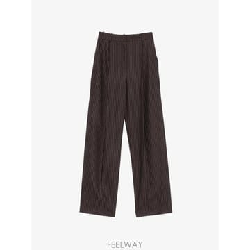 26 FW Elisabetta Franchi 핀스트라이프 프린트 와이드 팬츠 PA17666E2FO8 TP45