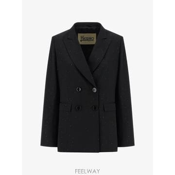 26 FW 에르노 시퀸 아플리케 더블 브레스티드 블레이저 GA000333D12787 TP458142136
