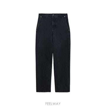 26 FW 로에베 레더 패치 스트레이트 진 H526Y11WAV TP455489082