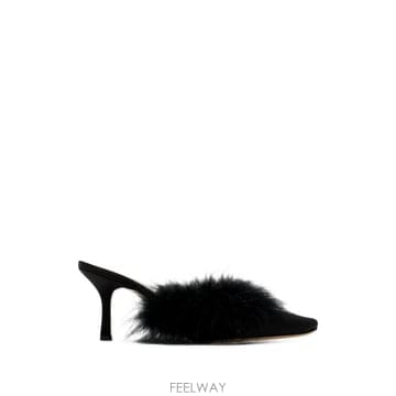 26 FW 마흐 마흐 캐롤린 B 페더 트리밍 뮬 FW26S119575CRP600 TP459720252