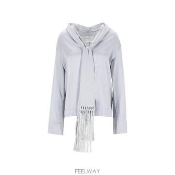 Forte Forte 26 FW Forte Forte fringed silk satin blouse 15382 TP4596771326 FW Forte Forte fringed silk satin blouse 15382 TP45