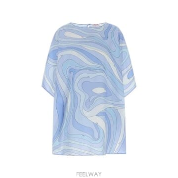 26 FW PUCCI 마르모 프린트 포플린 튜닉 탑 6HRL206H762 TP459676359