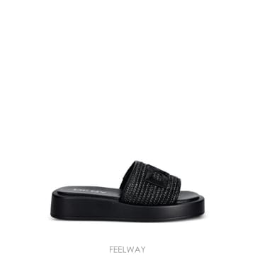 26 FW 디케이앤와이 로고 패치 우븐 플랫 샌들 K2697988 TP459691570