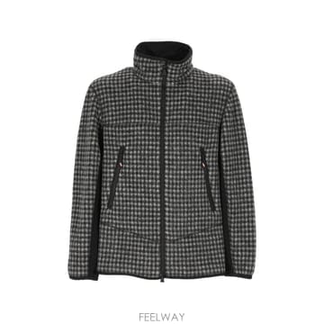 Moncler 26 FW ��Ŭ���� �׷���� Vichy checked zip up ski sweatshirt 978G000026 FW ��Ŭ���� �׷���� Vichy checked zip up ski sweat