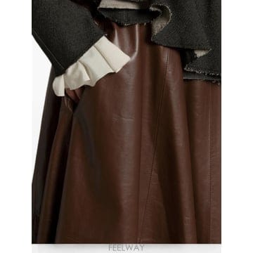 Alberta Ferretti 26 FW �˺���Ÿ�䷹Ƽ �÷��� ���� �̵� ��ĿƮ AEF262M37055190 TP45966805126 FW �˺���Ÿ�䷹Ƽ �÷��� ���� �̵� ��ĿƮ AEF262M37