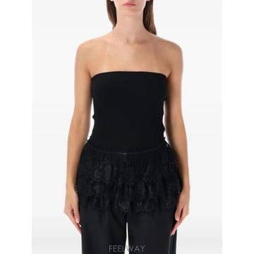 | Other Brand | 26 FW OperaSPORT Eloisa lace trim ribbed top V95FW26 TP4597426 FW OperaSPORT Eloisa lace trim ribbed top V95FW26 T