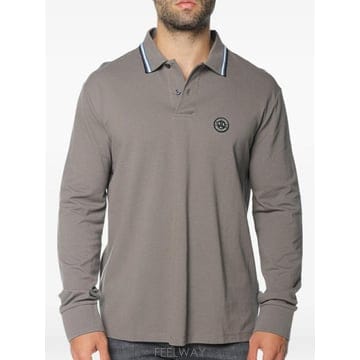 Armani 26 FW Armani Exchange logo patch long sleeve polo shirt XM0026 FW Armani Exchange logo patch long sleeve polo shir