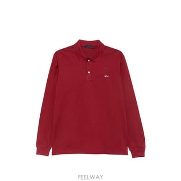 | Other Brand | 26 FW Paul �� Shark logo embroidered long sleeve polo shirt 926 FW Paul �� Shark logo embroidered long sleeve polo 