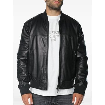 Armani 26 FW Armani Exchange leather blouson jacket XM003354AF2732U26 FW Armani Exchange leather blouson jacket XM003354A