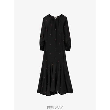 | Other Brand | 26 FW Rodebjer Wyn floral print flounce hem midi dress 2201326 FW Rodebjer Wyn floral print flounce hem midi dress