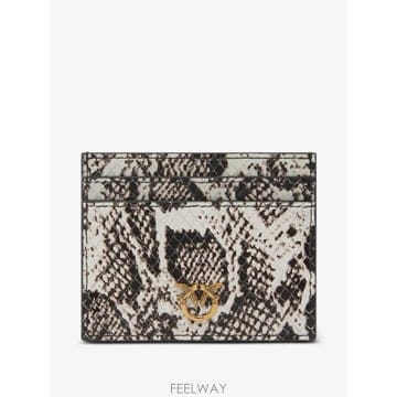 PINKO 26 FW PINKO snake effect Love Birds cardholder 103762A3E5 TP26 FW PINKO snake effect Love Birds cardholder 103762A