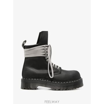 Rick Owens 26 FW �������� x Dr  Martens Quad steel toe combat boots DM02F1826 FW �������� x Dr  Martens Quad steel toe combat boo