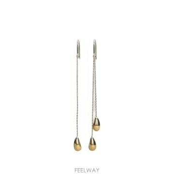 Isabel Marant 26 FW ���ں����� drop chain teardrop pendant earrings BL0131FAB2B26 FW ���ں����� drop chain teardrop pendant earrings 