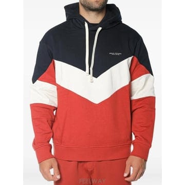 26 FW Armani Exchange colour block drawstring hoodie XM00296