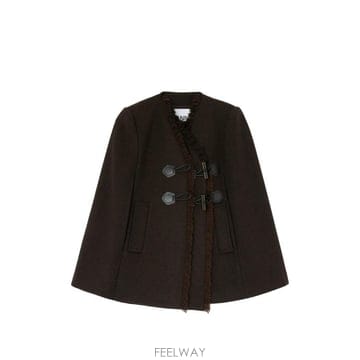 26 FW 가니 브라운 울 케이프 A1010233 TP459655651