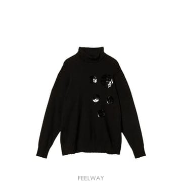 | Other Brand | 26 FW TWINSET turtleneck jumper with sequin embroidery 262AT26 FW TWINSET turtleneck jumper with sequin embroidery